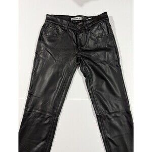 Addicted Men’s Fetish Long Pant Black Size: 28 (XS) Skinny Faux Leather